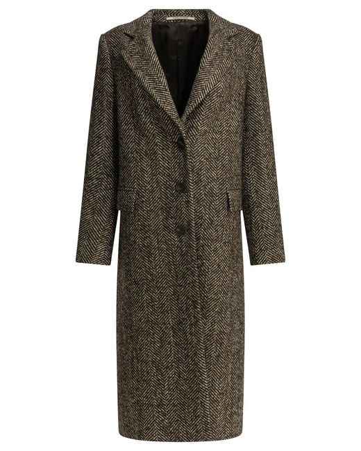 Tagliatore Brown Long Coat "Amanda"