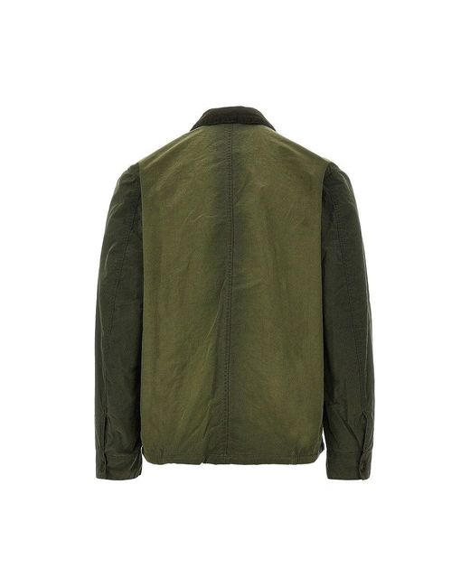 Barbour Green Troon Washed Waxed Cotton Jacket for men
