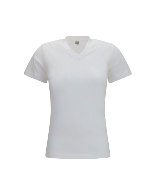 Women's Grey V-Neck Cotton Jersey T-Shirt