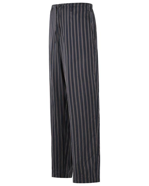 Dries Van Noten Gray 'Penny' Cupro Pants for men