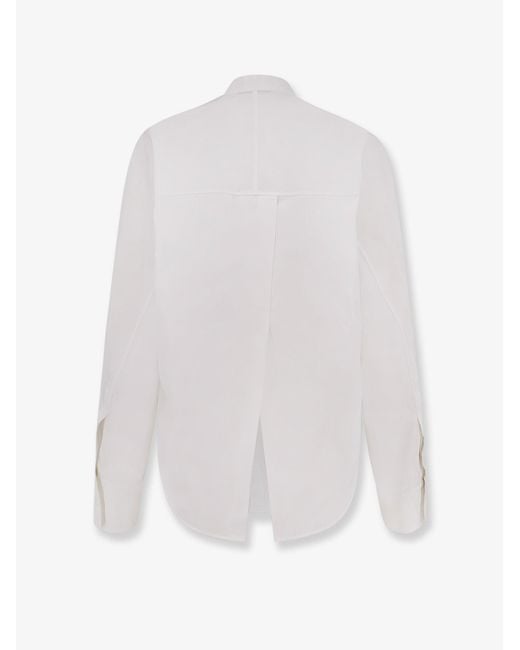 Givenchy White Open Back Cotton Shirt