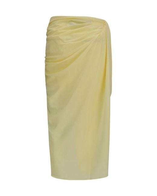 Jacquemus Green Pareo Skirt