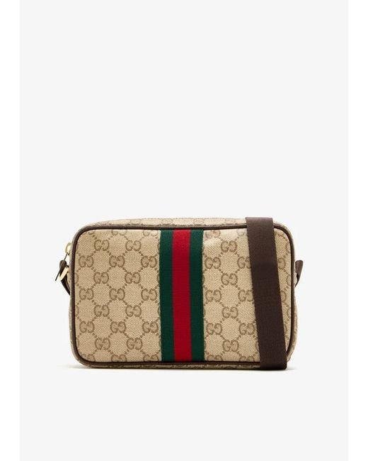 Gucci Black Small Gg Crossbody Bag for men