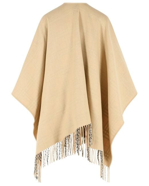 Burberry Natural Wool Cape