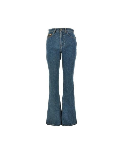 Burberry Blue Stretch Denim Bootcut Jeans