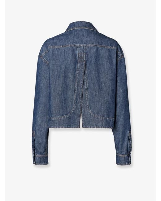 Fendi Blue Chambray Denim Jacket