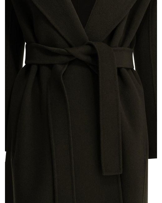 Max Mara Black Long Wool Coat