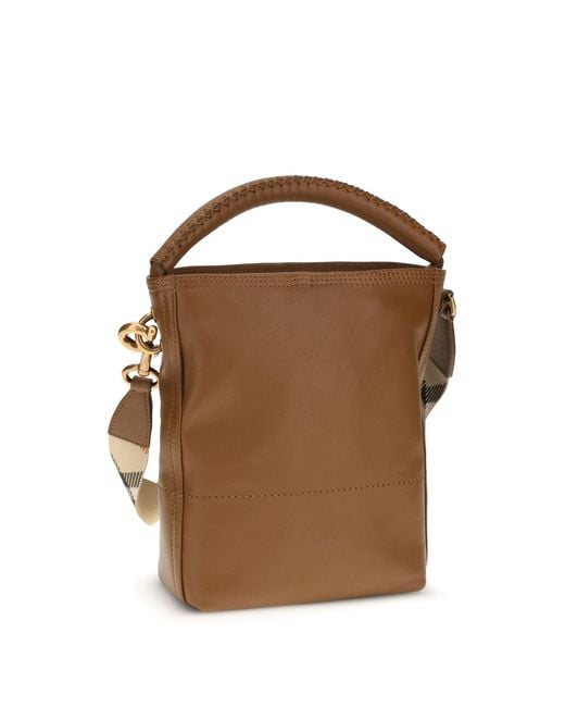 Burberry Brown B Clip Bucket Bag