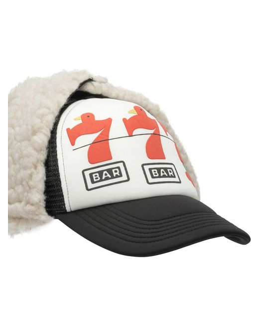Kapital Red Lucky Bird Lumber Trucker Hat for men