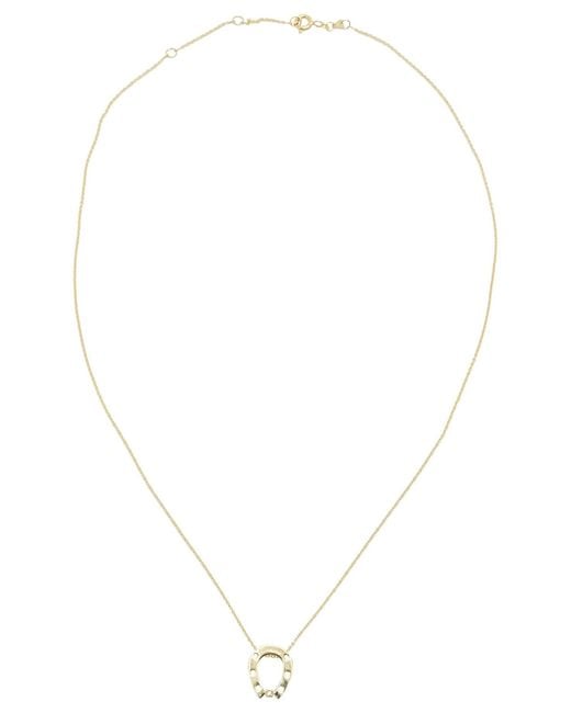 Women's White "Horseshoe" Necklace