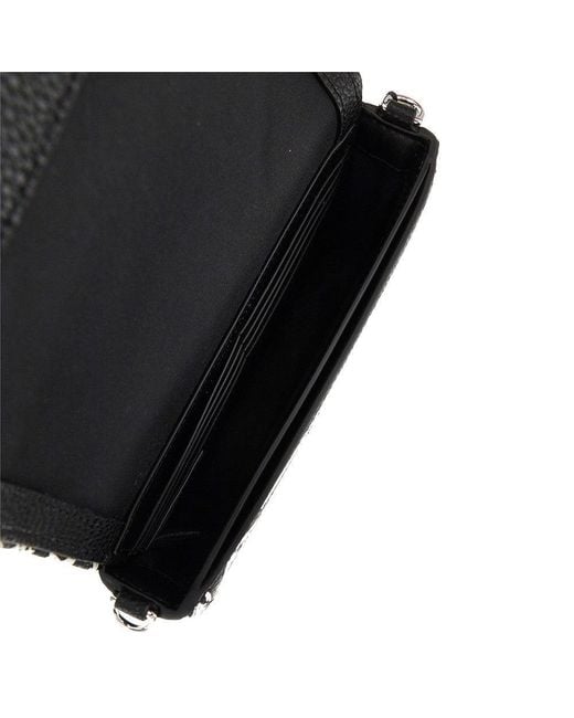 Marc Jacobs Black Leather The Punk Scribble Mini Bag