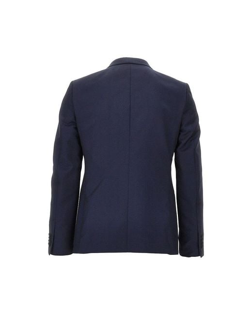Zegna Blue Wool And Mohair Evening Tailored Suit for men