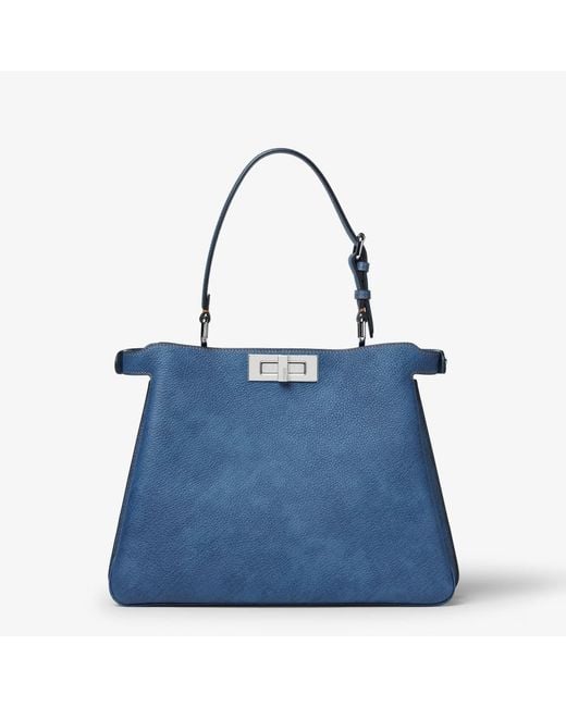 Fendi Blue "Peekaboo" Shoulder Bag
