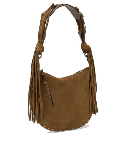 Isabel Marant Brown "Oskan Soft" Medium Shoulder Bag