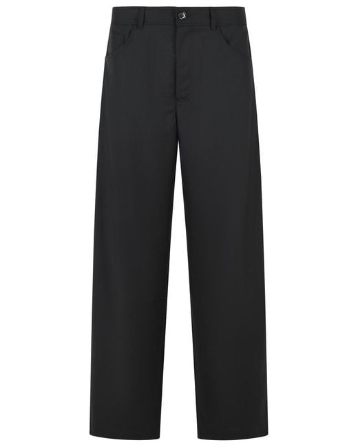 Séfr Black 'Gino' Wool Blend Pants for men