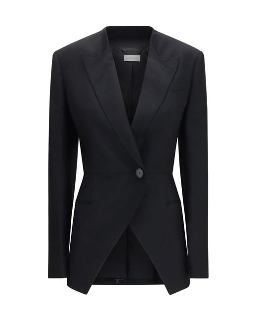 Givenchy Black Cut-Out Double-Breasted Blazer
