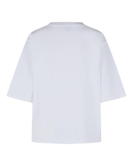 Rohe White Cotton Polo Shirt