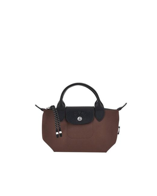 Longchamp Brown Canvas Xs Le Pliage Energy Bag