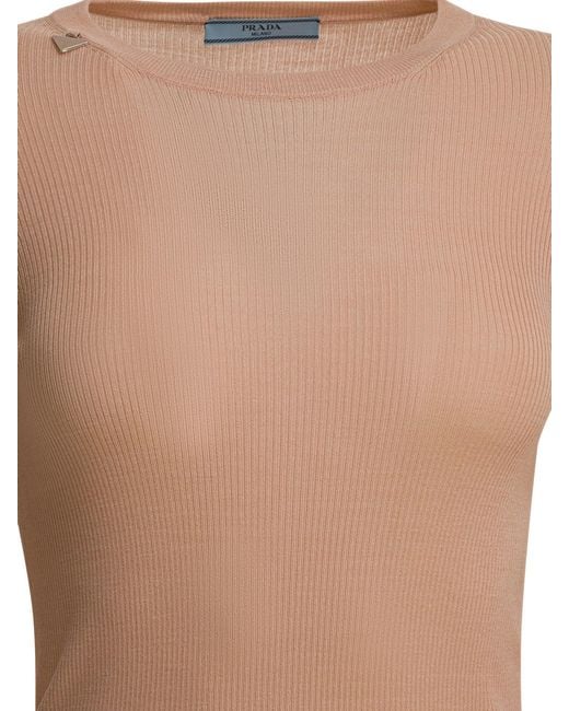 Prada Brown Wool Crewneck Sweater
