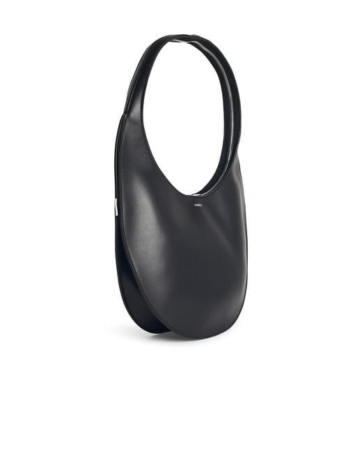 Coperni Black Medium Soft 'Swipe' Lear Bag