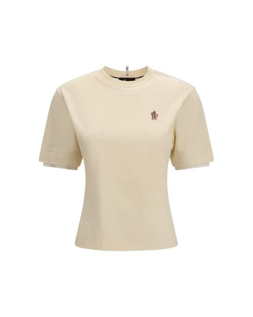 Moncler White Cotton T-Shirt