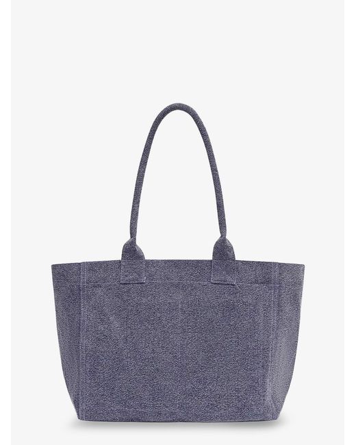 Isabel Marant Blue Yenky Zipped Cotton Shoulder Bag