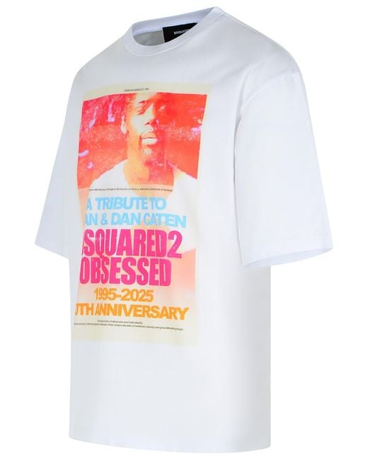 DSquared² White Cotton T-Shirt for men