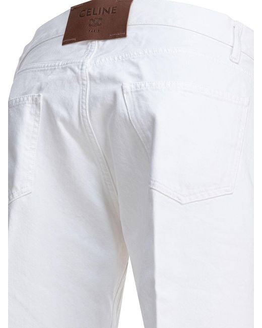 Céline White Jeans for men