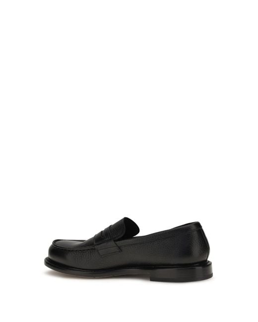 Premiata Black Leather Loafers for men
