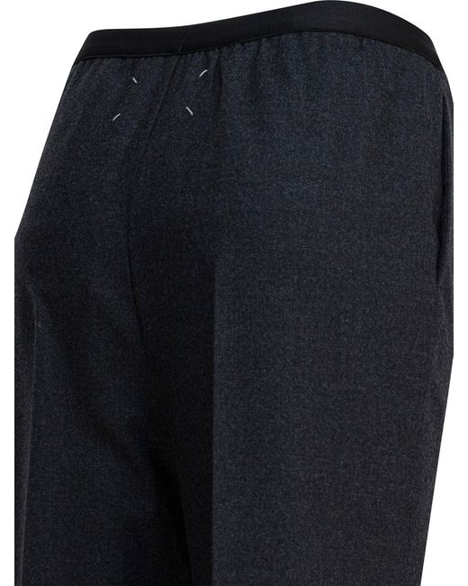 Maison Margiela Blue Straight-Leg Pants