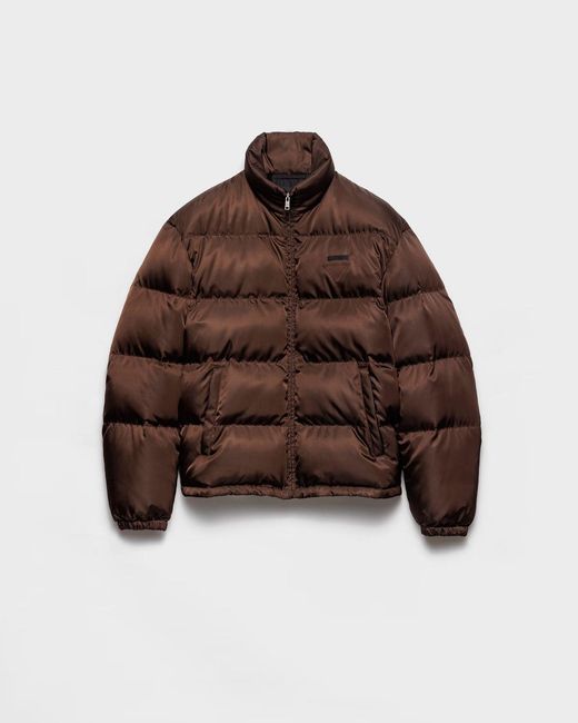 Men's Brown Re-Nylon Down Jacket
