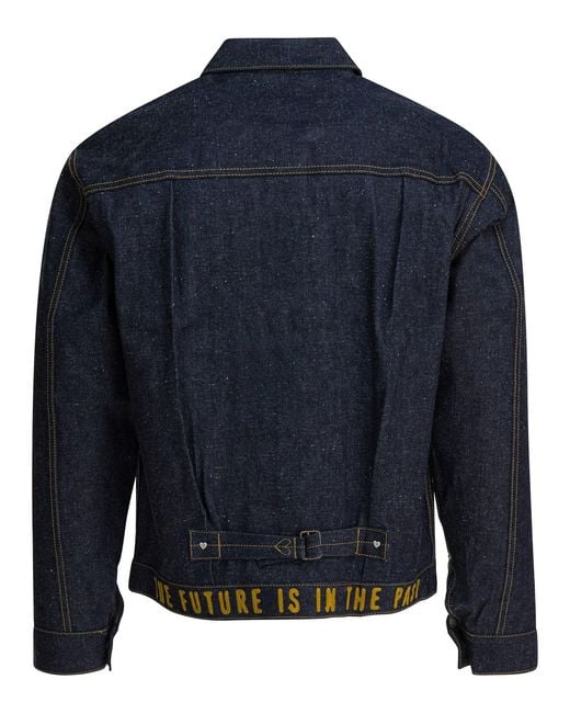 Human Made Blue Denim Overshirt Jacket Jackets And Coats for men