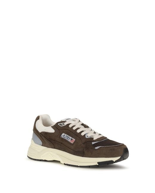 Autry White Hyperway Low Sneakers Mesh Cotto/Marshmallow for men