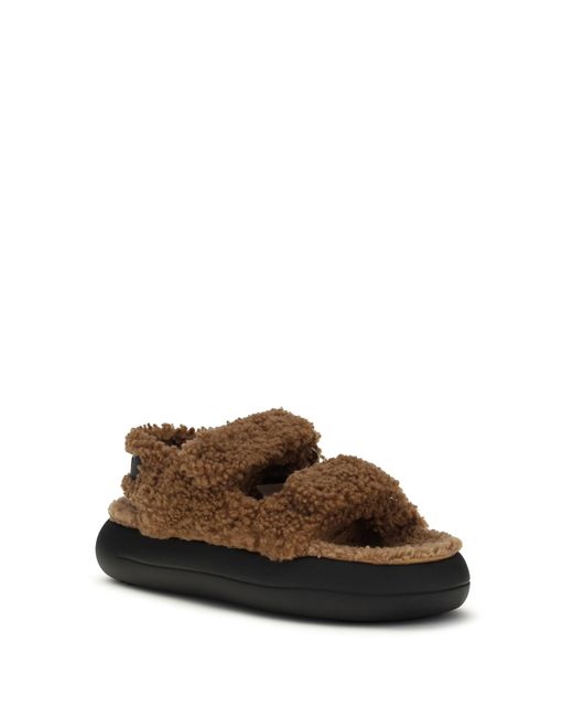 Moon Boot White The Fur-Lined Sandals