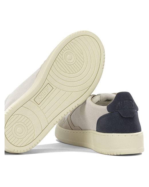 Autry White Medalist Low Sneakers for men