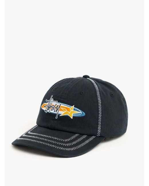 Stussy Blue Lp Oval Star Cotton Baseball Hat for men