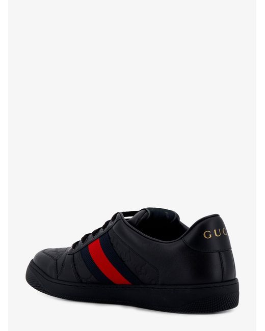Gucci White Screener Leather Sneakers for men