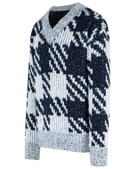 Dries Van Noten Blue And 'Macao' Wool And Alpaca Sweater for men