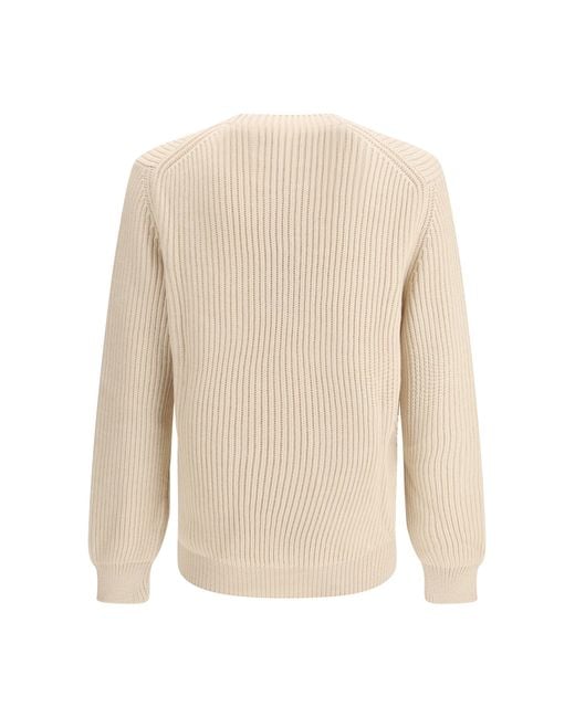 Fendi White Crew-Neck Knit for men