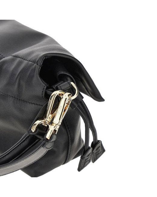 Fendi Black Medium Leather 'Baguette Soft' Bag