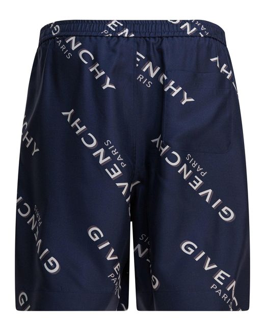 Givenchy Blue Shadow" Shorts for men