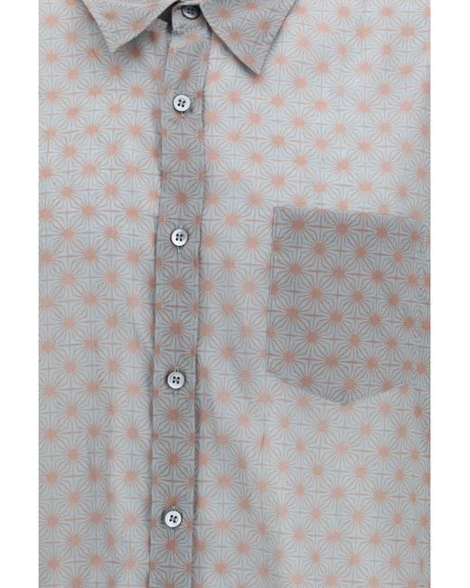 Dries Van Noten Gray Cotton Shirt for men
