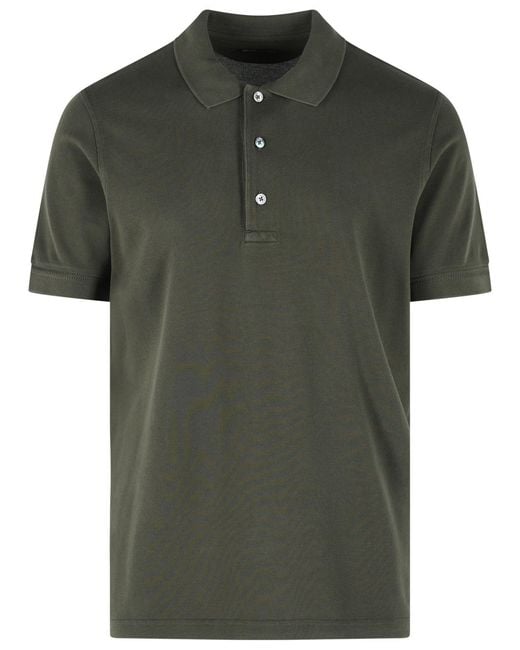 Tom Ford Green Polo Shirt for men