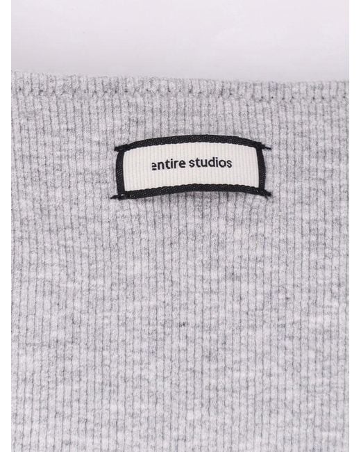 Entire studios Gray Cotton Blend Top