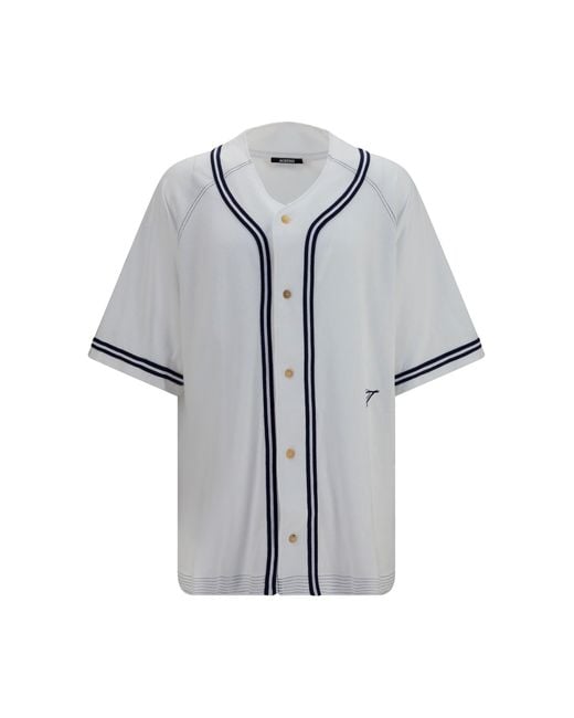 Jacquemus Gray Shirt Baseball Knit