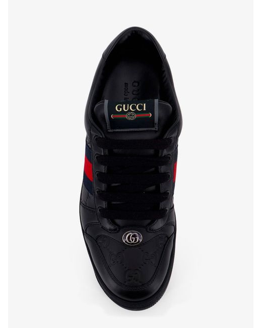 Gucci White Screener Leather Sneakers for men