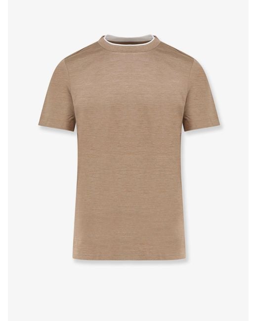Boss Natural Cotton And Silk T-Shirt for men