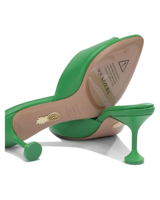 Aquazzura Bisous 65 Mm Heeled Shoes Green