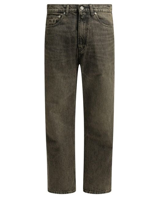 Our Legacy Gray Third Cut Straight Leg Cotton Jeans for men