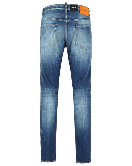 DSquared² Blue Cotton Jeans for men